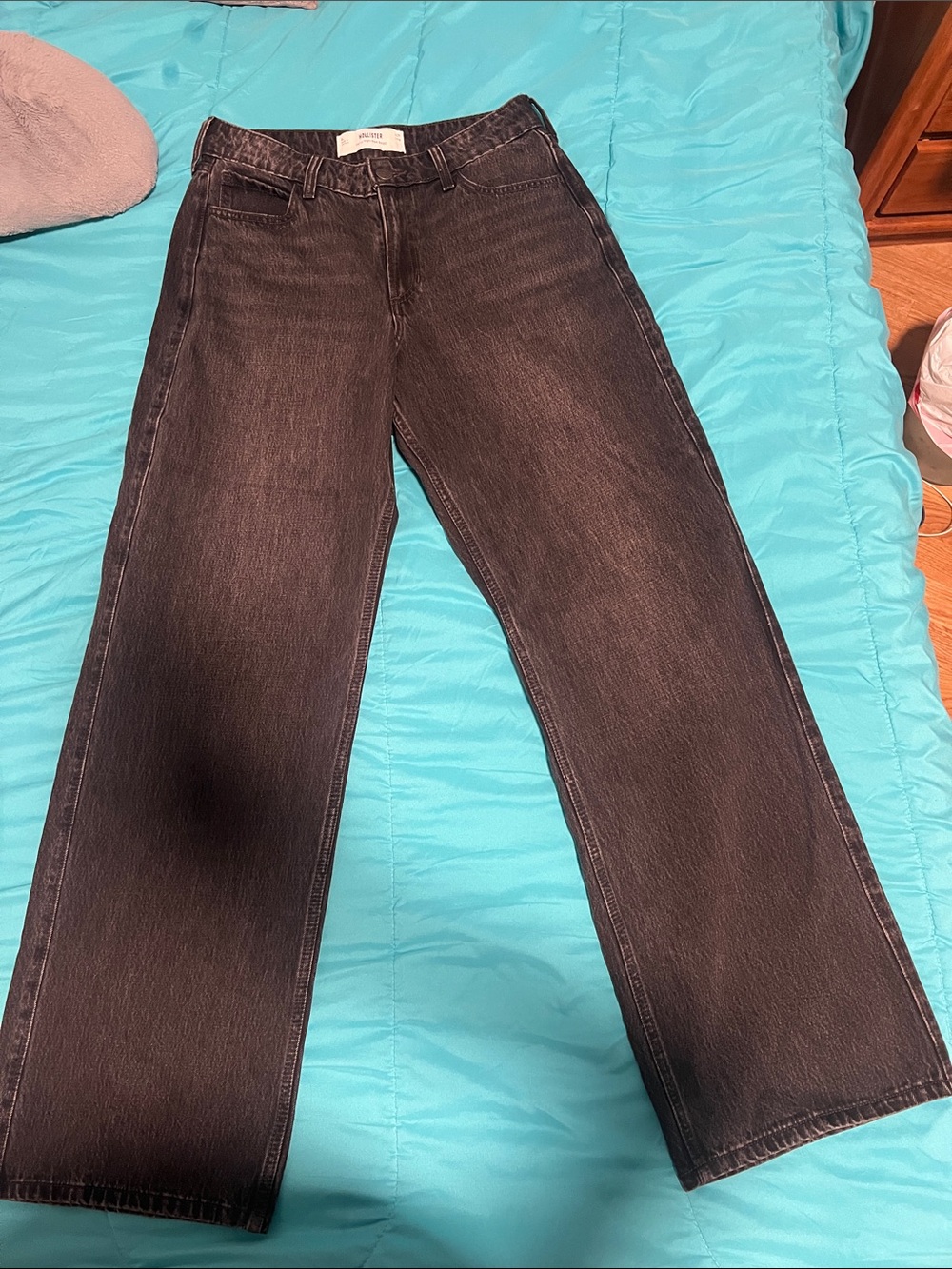 Hollister curvy High-Rise Baggy Black Washed